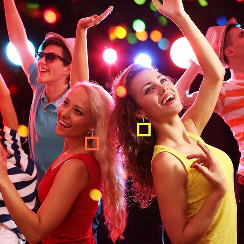 Neon Triangle & Square Earrings 3 Pairs Dangle Jewelry Retro Rave Party 80s 90s Accessories for Women Outfit in Saudi Arabia