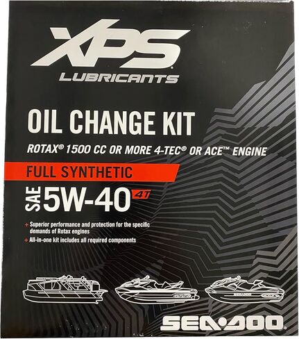 OEM كاملة الاصطناعية 5W-40 KIT KIT 9779486 متوافقة مع Seadoo 4-TEC 1500CC و UP ROTAX GTI GTX GTR RXP RXT FISH PRO PRO in Saudi Arabia