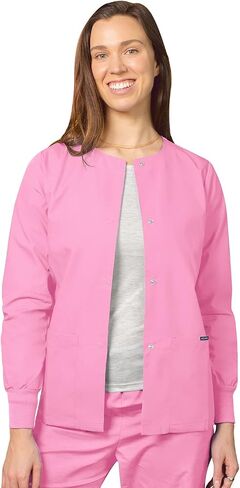 Adar Universal Women's Scrub Set - Warm-Up Scrub Jacket and Elastic Pull-On Pants in Saudi Arabia