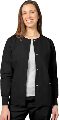 Adar Universal Women's Scrub Set - Warm-Up Scrub Jacket and Elastic Pull-On Pants in Saudi Arabia