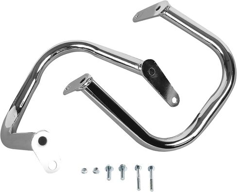 TCT-MOTORPARTS 1'' Chrome Engine Guard Highway Crash Bar Fit for Yamaha Vstar Dragstar 400/650 Classic 1998-2016; Vstar Dragstar 400/650 Custom 1997-2016 in Saudi Arabia