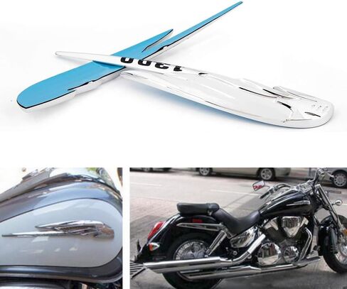 Gas Tank Emblem Badge Decal for VTX1300 1300T 1300S 1300C 1300 for Ret-ro Silver in Saudi Arabia