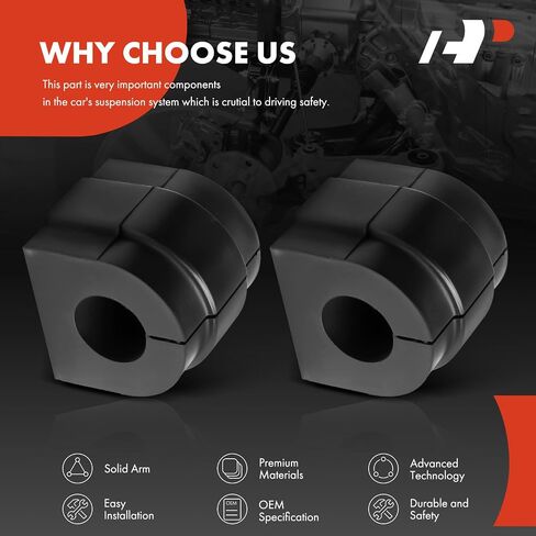 A-Premium 2 x Front To Frame Sway Bar Bushing Kit, Compatible with BMW 323i 2006-2008, 325Ci/325i/330i 2006, 328i 2007, 335i 2007-2008, 128i/135i 2008-2011, RWD in Saudi Arabia