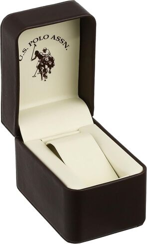 Accutime U.S. Polo Assn. Classic Men's Quartz Metal and Alloy Watch, Color:Black (Model: USC80383) in Saudi Arabia