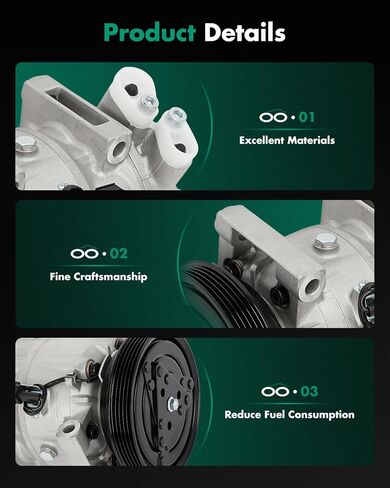 SCITOO AC Compressor with Clutch for INFINITI QX4 3.3L for Nissan Pathfinder 3.3L 1996-2000 in Saudi Arabia