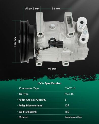 SCITOO AC Compressor with Clutch for INFINITI QX4 3.3L for Nissan Pathfinder 3.3L 1996-2000 in Saudi Arabia