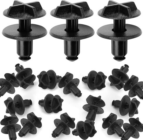 20PCS LR024316 Battery Cover Clip Screws Fastener Fit for 9mm Hole Compatible with Land Rover Range Rover, Nylon Plastic Retainer Push Fasteners Engine Sight Shield Trim Push-Type Clips for Cowl Panel in Saudi Arabia