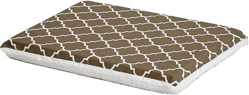 MidWest Homes for Pets Quiet Time Teflon Defender Dog Beds; Pet Beds Designed to Fit Folding Metal Dog Crates, Brown & White Geometric Pattern, 30-Inch in Kuwait