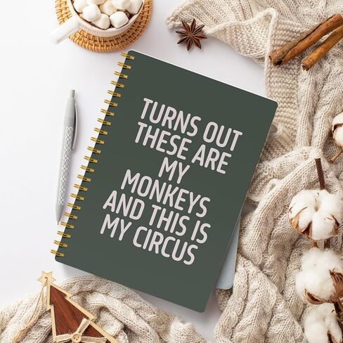 EKGJW Funny Notebooks for Work,Flesh Pink Aesthetic Journal, Funny Boss Day Gifts, Boss Gifts for Men Women, Funny Gifts for Boss, Boss Office Decor, Spiral Notebook 5.5x8.3 Inch（green） in Kuwait