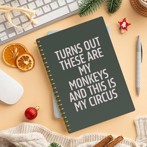 EKGJW Funny Notebooks for Work,Flesh Pink Aesthetic Journal, Funny Boss Day Gifts, Boss Gifts for Men Women, Funny Gifts for Boss, Boss Office Decor, Spiral Notebook 5.5x8.3 Inch（green） in Kuwait