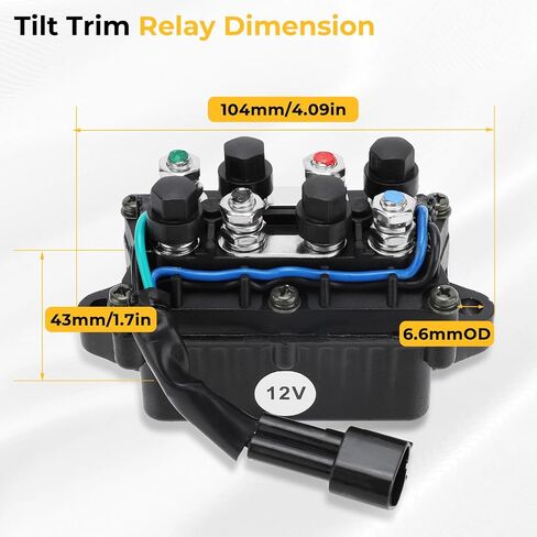 3 Pin Trim Relay for Yamaha Outboard 2 Stroke Engine 25HP 60HP 70HP 75HP 80HP 85HP 90HP 150HP 200HP 225HP 250HP D150HP L150HP L200HP L225HP L250HP 4 Stroke F20HP F25HP F45HP FT25HP 61A-81950-00-00 in Saudi Arabia