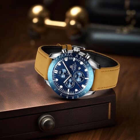 Ln Lenqin Mens Watches Leather Wather Watch Watchenog Watch for Men Men Luminous Luxury Fashion Business عرضة 30 مترًا معصمًا للرجال المعصمين مع تاريخ in Kuwait
