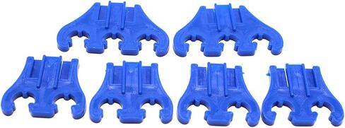 2 Sets Blue Chrome Universal Spark Plug Wire Looms Separators Fits for Chevy Ford 7/8/9mm Ignition Wire in Saudi Arabia
