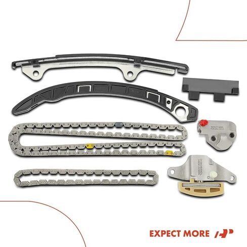A-Premium 7PCS سلسلة توقيت سلسلة توقيت المحرك مع توتر ودليل متوافق مع نيسان-Altima 2007-2009 ، Rogue 2008-2010 ، Frontier 2005-2016 ، Xterra 2005-2005-L4 2.5L-استبدل# 130708J000 ، 13070JA00A in Saudi Arabia