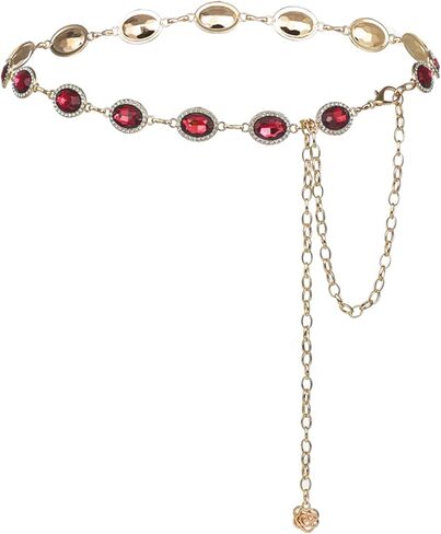 Chain Belt for Women Gold Metal Waist Chain Adjustable Vintage Waist Link Belts Chain Belts for Dress in Saudi Arabia