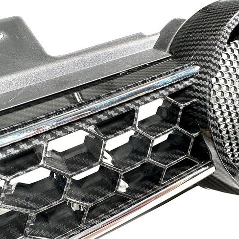 Black Carbon Fiber Print Front Bumper Grille Compatible with 2010 2011 2012 2013 2014 Volkswagen MK6 Golf/GTI/Jetta Sportwagen in Kuwait
