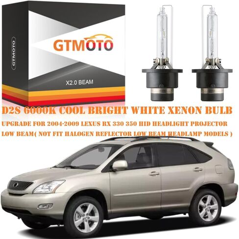 مصابيح D2S Xenon لـ LEXUS ES330 RX330 RX350 RX400H SC430 LS430 مصابيح أمامية HID HID ، مصابيح الأمامية OEM 35W Projector منخفضة ، 6000K أبيض أبيض ساطع بارد BI-XENON AFS Light ، 2 حزمة in Saudi Arabia