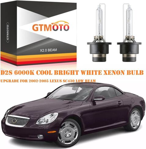 مصابيح D2S Xenon لـ LEXUS ES330 RX330 RX350 RX400H SC430 LS430 مصابيح أمامية HID HID ، مصابيح الأمامية OEM 35W Projector منخفضة ، 6000K أبيض أبيض ساطع بارد BI-XENON AFS Light ، 2 حزمة in Saudi Arabia