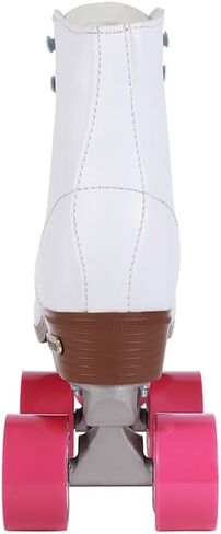 CHICAGO Skates Premium White Quad Roller Skates for Girls and Women Beginners Classic Adjustable High-Top Design for Indoor or Outdoor Skates and Roller Derby in Kuwait