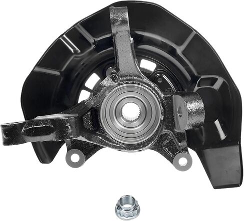 Detroit Axle - AWD Front Steering Knuckle for 2004-2007 Toyota Highlander 2005 2006, Right Steering Knuckle & Wheel Bearing Hub Assembly Replacement in Saudi Arabia