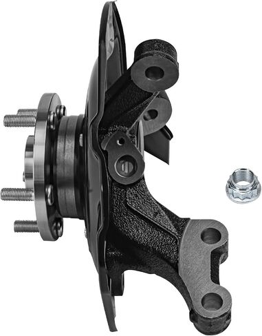 Detroit Axle - AWD Front Steering Knuckle for 2004-2007 Toyota Highlander 2005 2006, Right Steering Knuckle & Wheel Bearing Hub Assembly Replacement in Saudi Arabia