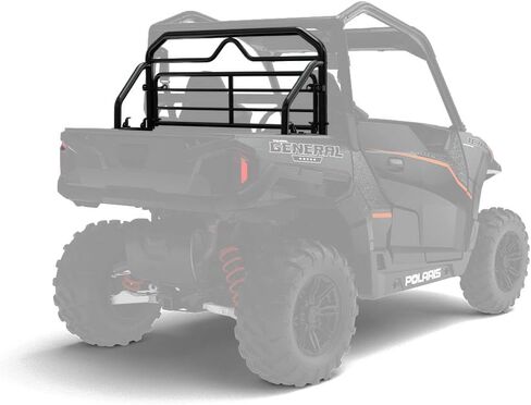 Polaris General Lock & Ride Tip-Down Headache Rack, for Specific General Models, Adds UTV Bed Storage, Protects Rear Cab, Black, Steel, Power Coated, Genuine OEM - 2882144 in Saudi Arabia