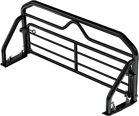 Polaris General Lock & Ride Tip-Down Headache Rack, for Specific General Models, Adds UTV Bed Storage, Protects Rear Cab, Black, Steel, Power Coated, Genuine OEM - 2882144 in Saudi Arabia