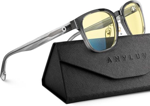 نظارات Anyluv Blue Light Men Women Computer Gaming Glasses Anti Eyestrain Lightweight Light Light Glockes Glockes in Kuwait