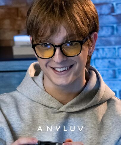 نظارات Anyluv Blue Light Men Women Computer Gaming Glasses Anti Eyestrain Lightweight Light Light Glockes Glockes in Kuwait