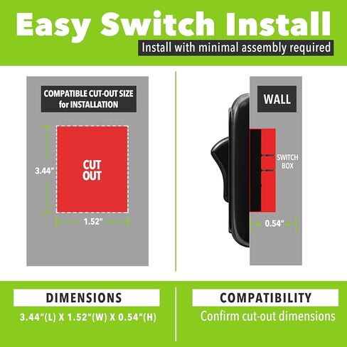 Leisure LED Contemporary Triple SPST On-Off Switch with Bezel, 12-Volt, for RV, Trailer, Camper (Black) in Kuwait