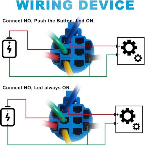 3PCS 22mm Push Button Switch Pigtail Wire Connector Socket with Buckle 5Pin Copper Wire 20AWG Harness Plug PA66 Shell with Terminal Cap for Marine Car Truck Computer (150mm/5.90inch) in Kuwait