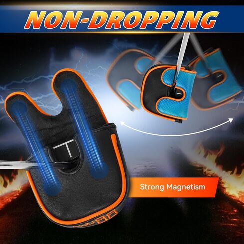 Golf Club Head Cover Golf Head Cover Driver Headcover Fairway Wood Headcover Hybrid Club Head Cover Embroidered Leather (88MPH) in Kuwait