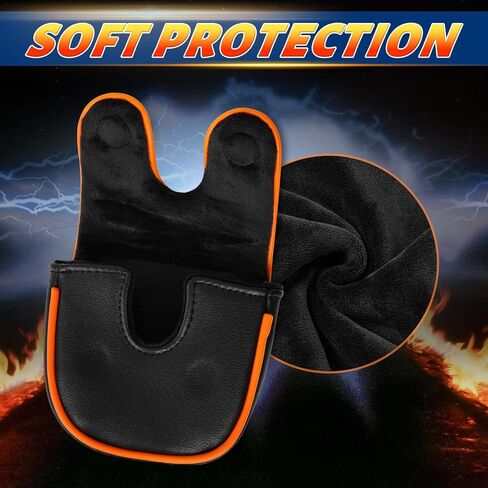 Golf Club Head Cover Golf Head Cover Driver Headcover Fairway Wood Headcover Hybrid Club Head Cover Embroidered Leather (88MPH) in Kuwait