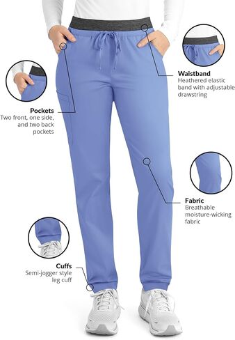Maevn Matrix Full Heather Elastic Waistband Jogger Scrub Pant in Saudi Arabia