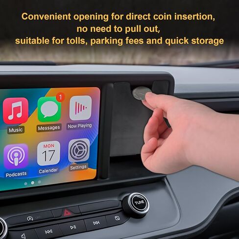 Dashboard Organizer Drawer Compatible with 2022 2023 2024 Ford Maverick Interior Accessories, Dash Cubby Drawer Hidden Storage Box Custom-fit Screen Right Side Cubby Insert Durable ABS in Saudi Arabia