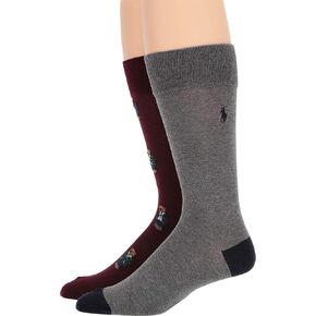 Polo Ralph Lauren Men's Tossed Martini Bear Slack Socks 2 Pack in Saudi Arabia