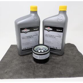 Briggs & Stratton 5W30 مجموعة زيت المحرك الاصطناعية W/ 492932S مرشح in Kuwait