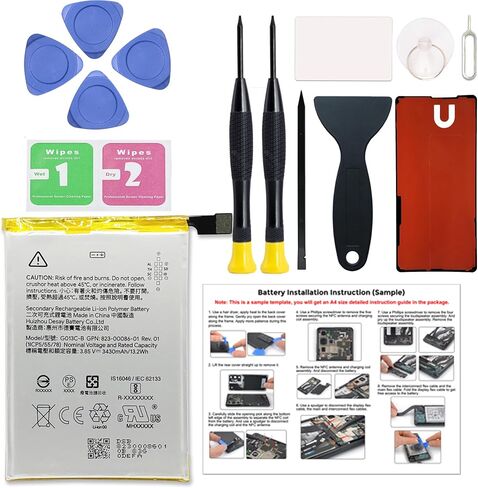 New Upgraded Battery for Pixel 4A 5G, G025E-B Replacement Battery Compatible with Pixel 4A 5G GD1YQ, G025I, G025E, G025H, G6QU3, with Repair Tools & Instruction in Saudi Arabia