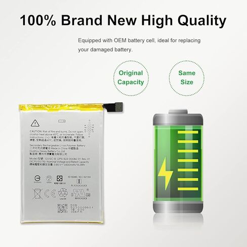 New Upgraded Battery for Pixel 4A 5G, G025E-B Replacement Battery Compatible with Pixel 4A 5G GD1YQ, G025I, G025E, G025H, G6QU3, with Repair Tools & Instruction in Saudi Arabia