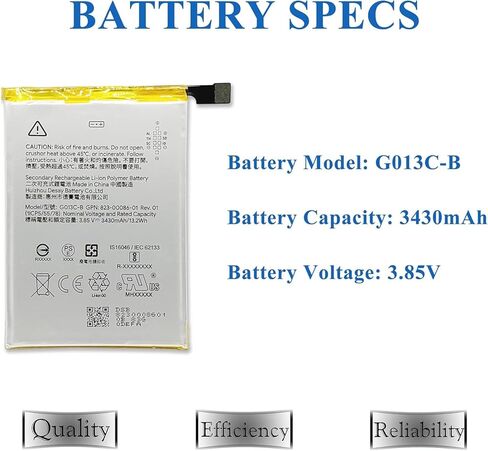 New Upgraded Battery for Pixel 4A 5G, G025E-B Replacement Battery Compatible with Pixel 4A 5G GD1YQ, G025I, G025E, G025H, G6QU3, with Repair Tools & Instruction in Saudi Arabia