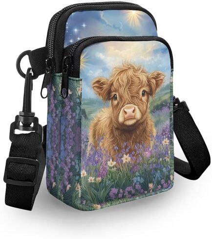 Xpyiqun Crossbody Phone Bag for Purse for Women Canvas Small Sling Shoulder Handbag Cross Body Pouch in Kuwait