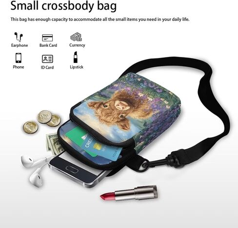 Xpyiqun Crossbody Phone Bag for Purse for Women Canvas Small Sling Shoulder Handbag Cross Body Pouch in Kuwait