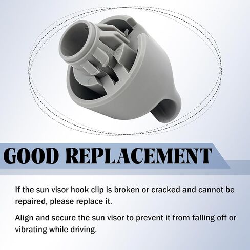 96409-5HA0A Sun Visor Retainer Clip Holder Latch Lock, Compatible with Trail T32 Altima Murano Pathfinder Teana Rogue Titan Armada, Infiniti QX56 QX60 QX50 Q70L Q70 Q M56 M37 M35h JX35 (Gray) in Saudi Arabia