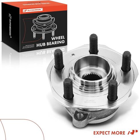 A-Premium Front Wheel Bearing and Hub Assembly with 5-Lug Compatible with Tesla 3 2018-2022, Y 2020-2022, AWD only in Saudi Arabia