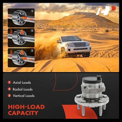 A-Premium 2 x Rear Wheel Bearing and Hub Assembly with 5-Lug Compatible with Ford Edge 2009-2010 & Lincoln MKX 2009-2010, FWD in Saudi Arabia