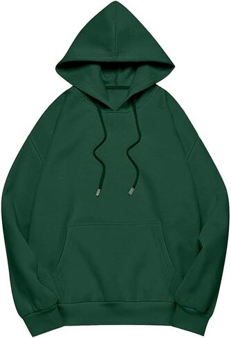 Hoodies for Women Oversized Fall Fashion Lightweight Long Sleeve Pocket Sweatshirt Hooded Casual Winter Warm Clothes in Saudi Arabia