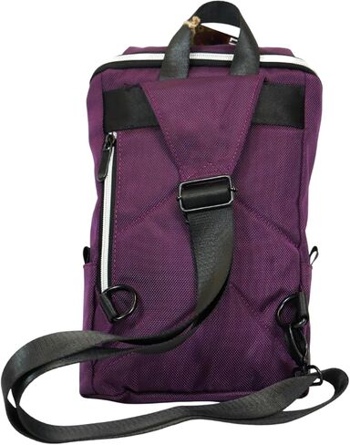حقائب DIME - حقيبة ظهر The Tab Crossbody Sling، إصدار محدود من Vincent Gordon، حزام متين وقابل للتعديل، مزيج من القنب والبوليستر، (أسود) in Saudi Arabia