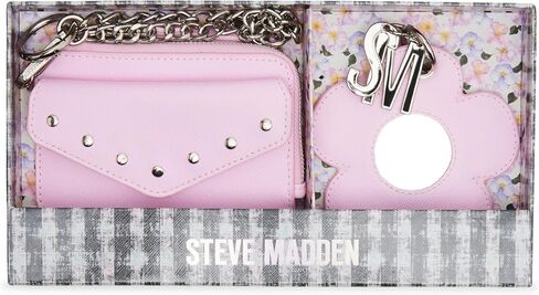 Steve Madden Women's Blooms Wallet & Flower Mirror Box Set in Saudi Arabia