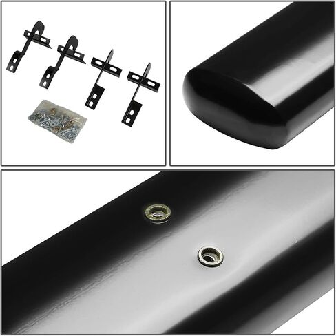 ألواح الجري Outo Dynasty Oval متوافقة مع 2004-2008 Lincoln Mark LT Ford F150 Crew Cab ، STELL STELL STEP LAIR NERF BARS ، 5 "Step Bars ، Black Powdercoated 2005 2006 2007 in Kuwait