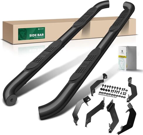 YHTAUTO 3 Inch Running Boards Fit Nissan Pathfinder 2022 2023 2024 SUV, Round Side Steps Stainless Steel Step Bars Off-Road Exterior Accessories in Saudi Arabia